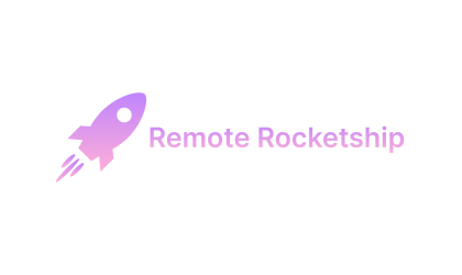 logo remote rocketship